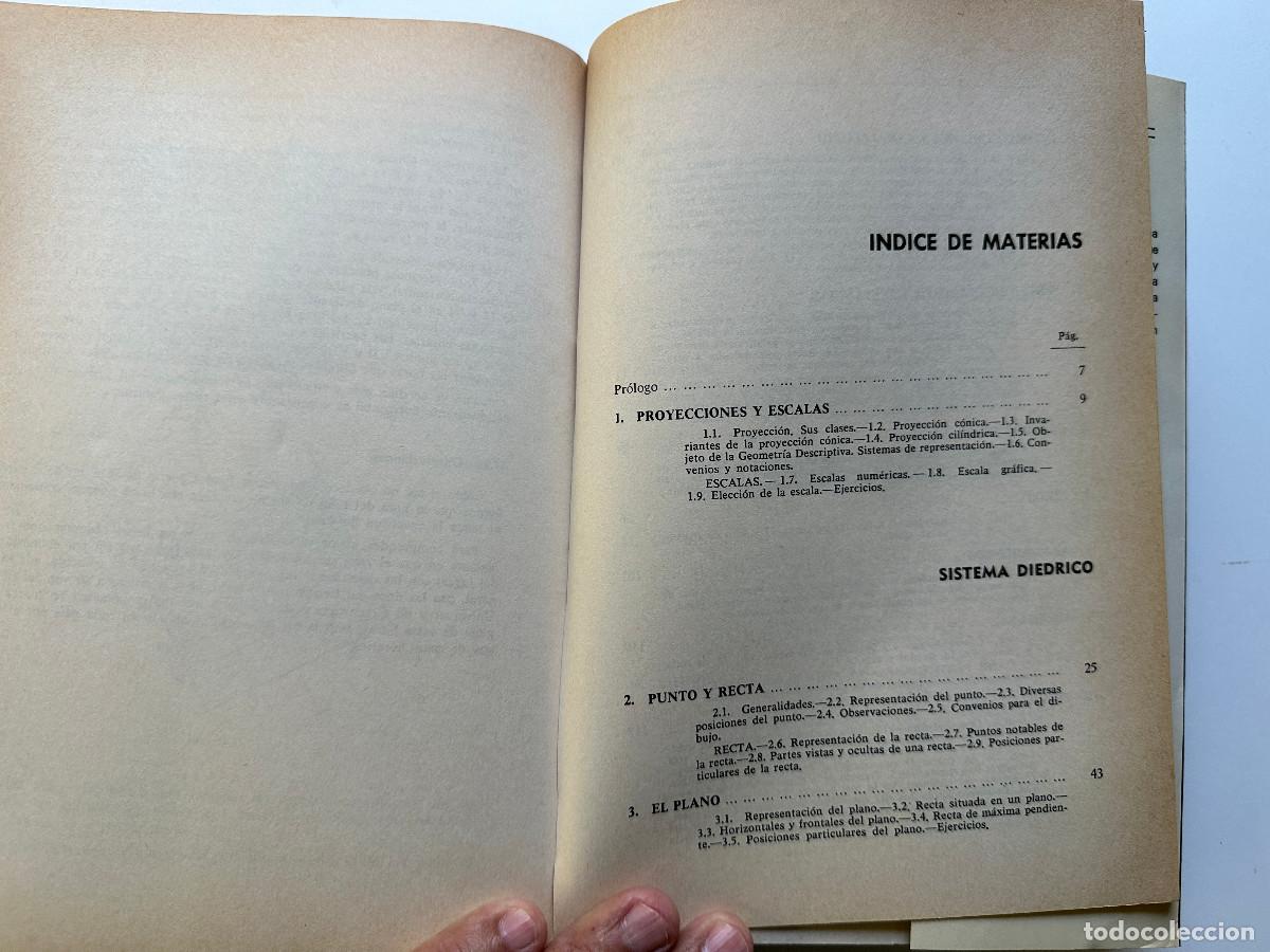 Libros de segunda mano de ciencias: GEOMETR&Iacute;A DESCRIPTIVA E. Izquierdo Asensi - Foto 3