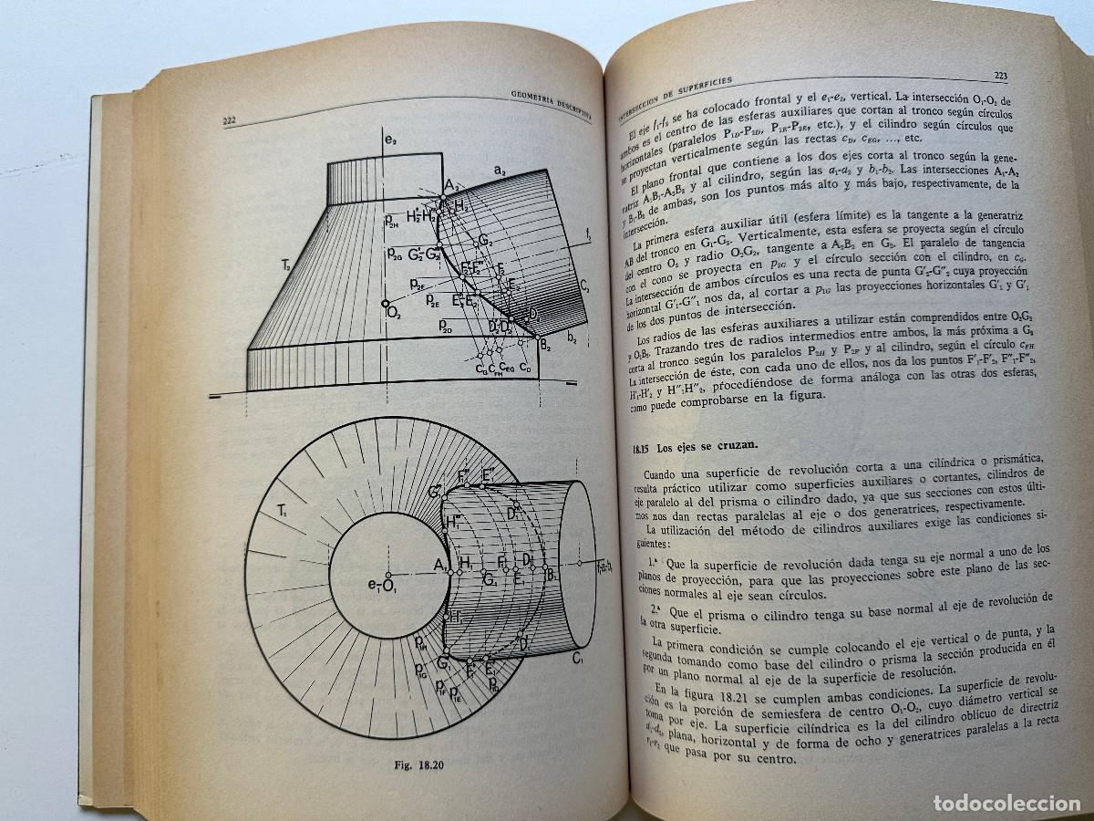 Libros de segunda mano de ciencias: GEOMETR&Iacute;A DESCRIPTIVA E. Izquierdo Asensi - Foto 7
