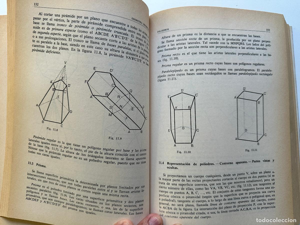 Libros de segunda mano de ciencias: GEOMETR&Iacute;A DESCRIPTIVA E. Izquierdo Asensi - Foto 8