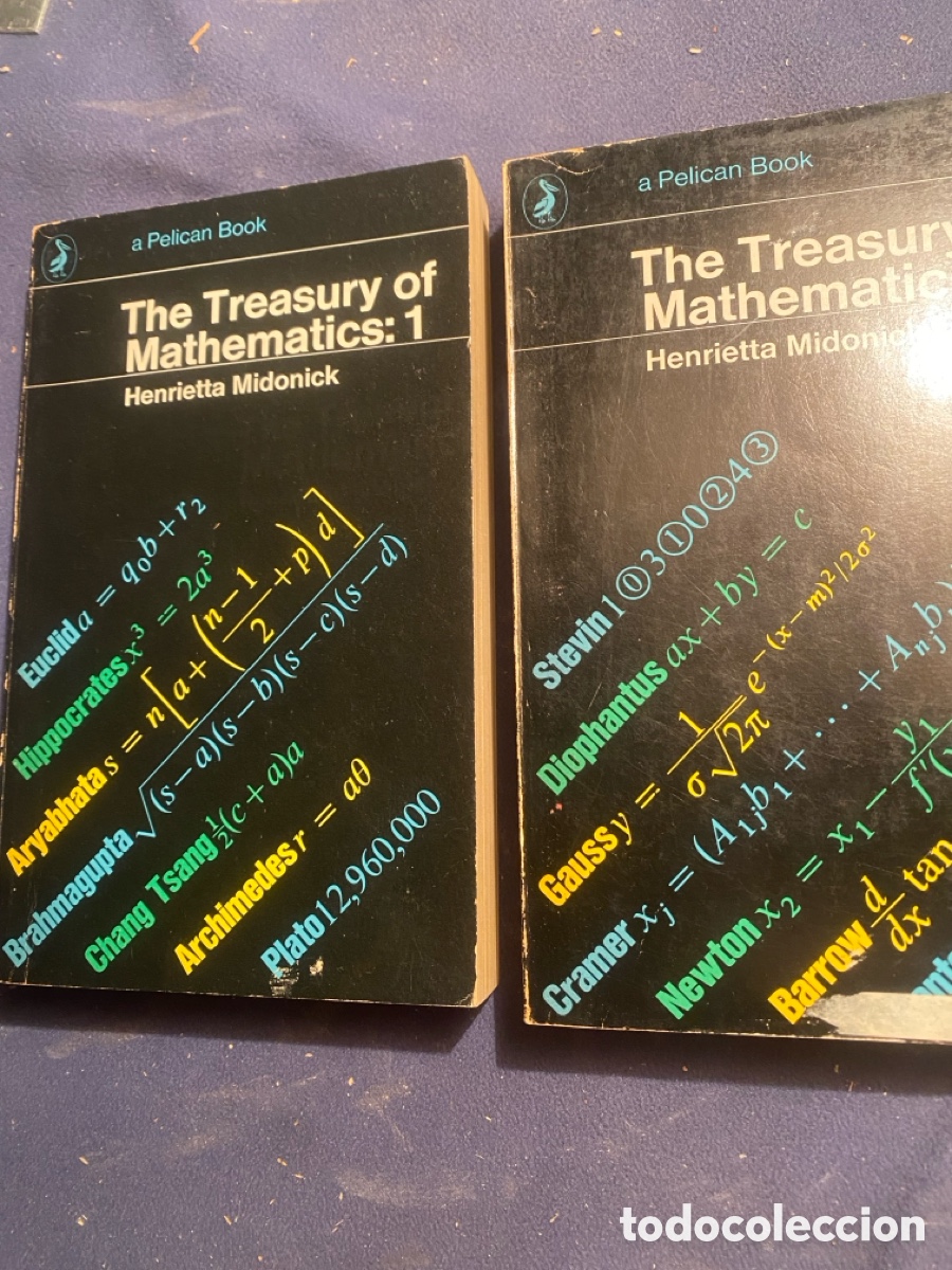 Libros de segunda mano de Ciencias: HENRIETTA MIDONICK (ED.): - THE TREASURY OF MATHEMATICS (2 VOLS.) - (1965)