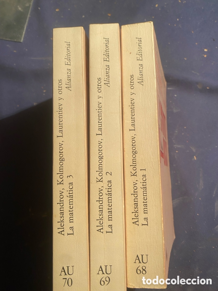 Libri di seconda mano: ALEKSANDROV Y OTROS : - LA MATEM&Aacute;TICA, CONTENIDO, M&Eacute;TODOS Y SIGNIFICADO (3 VOL.) - (ALIANZA, 1985)