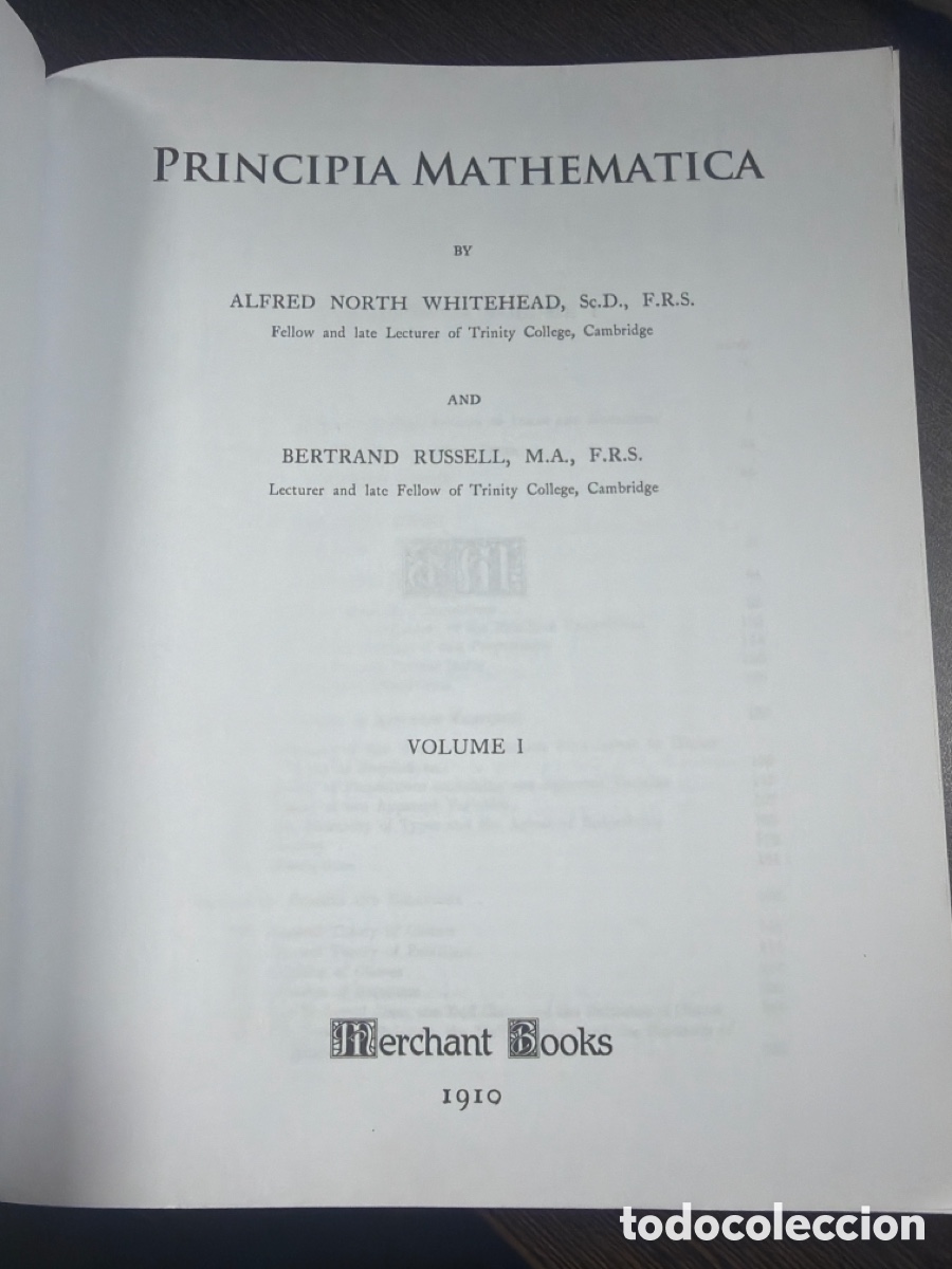 Libros de segunda mano de ciencias: Principia Mathematica Whitehead y Russell - 3 vol&uacute; - Foto 3