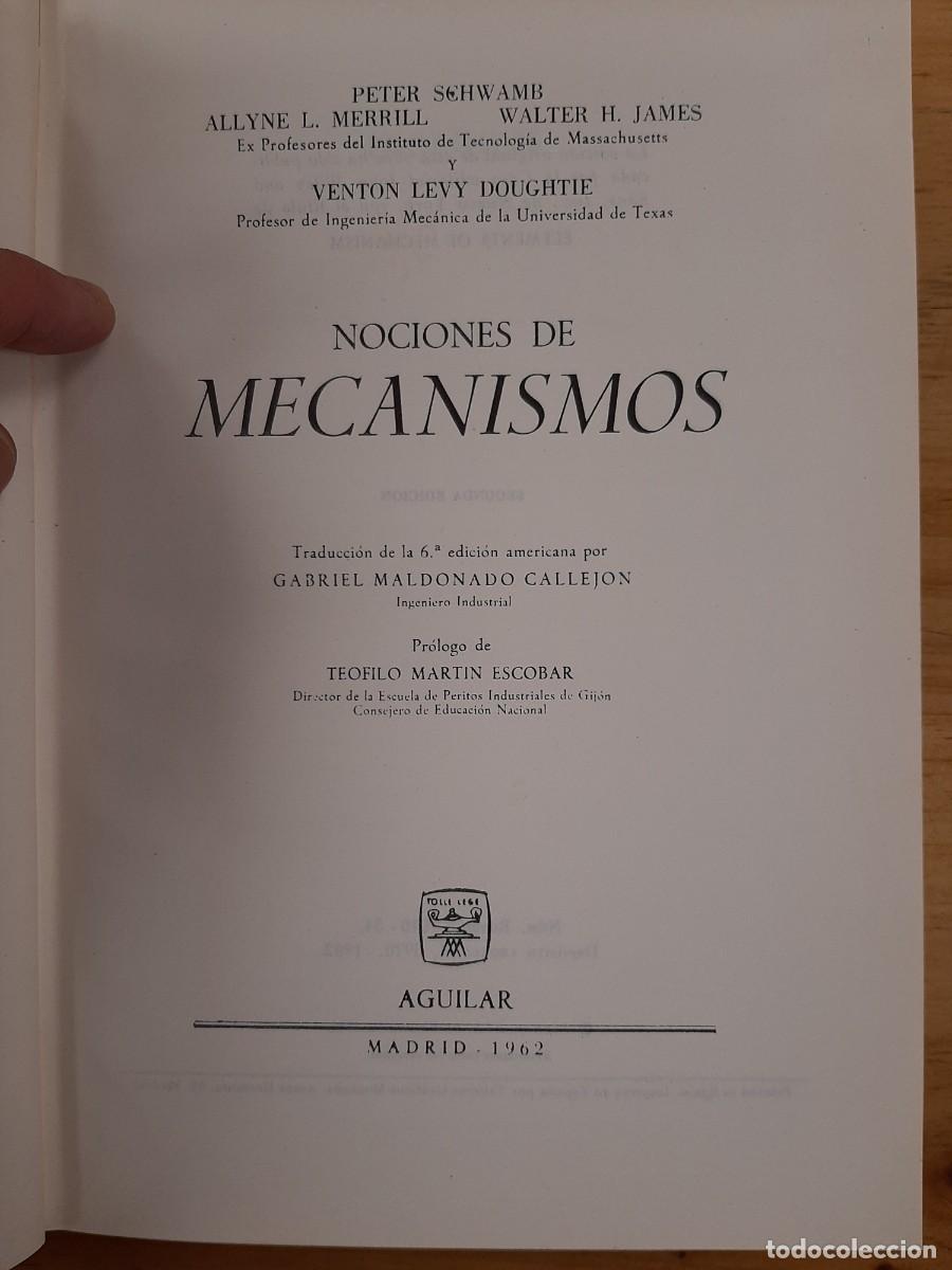 Libros de segunda mano de Ciencias: Nociones de Mecanismos - Schwamb, Merrill, James y Doughtie - Editorial Aguilar en 1962