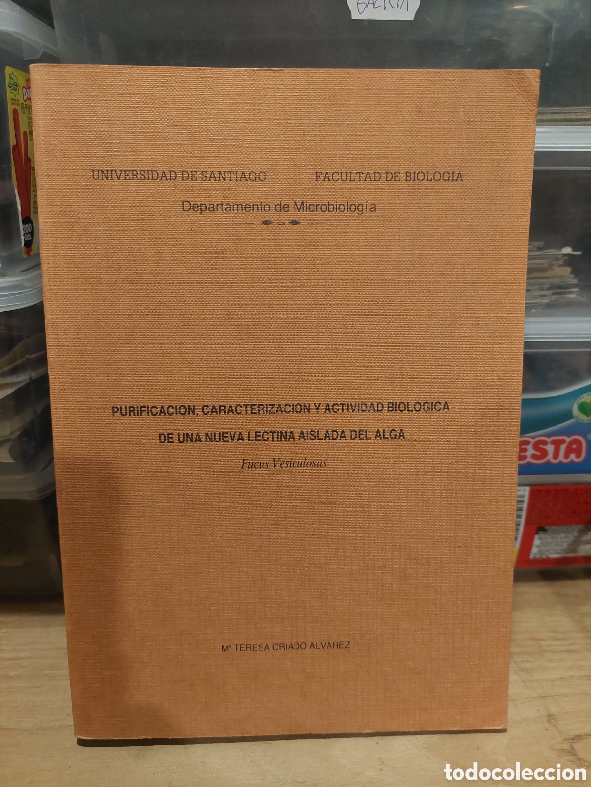 Libros de segunda mano: UNIVERSIDAD SANTIAGO COMPOSTELA FACULTAD BIOLOG&Iacute;A MICROBIOLOGIA MARIA TERESA CRIADO &Aacute;LVAREZ DESCATO