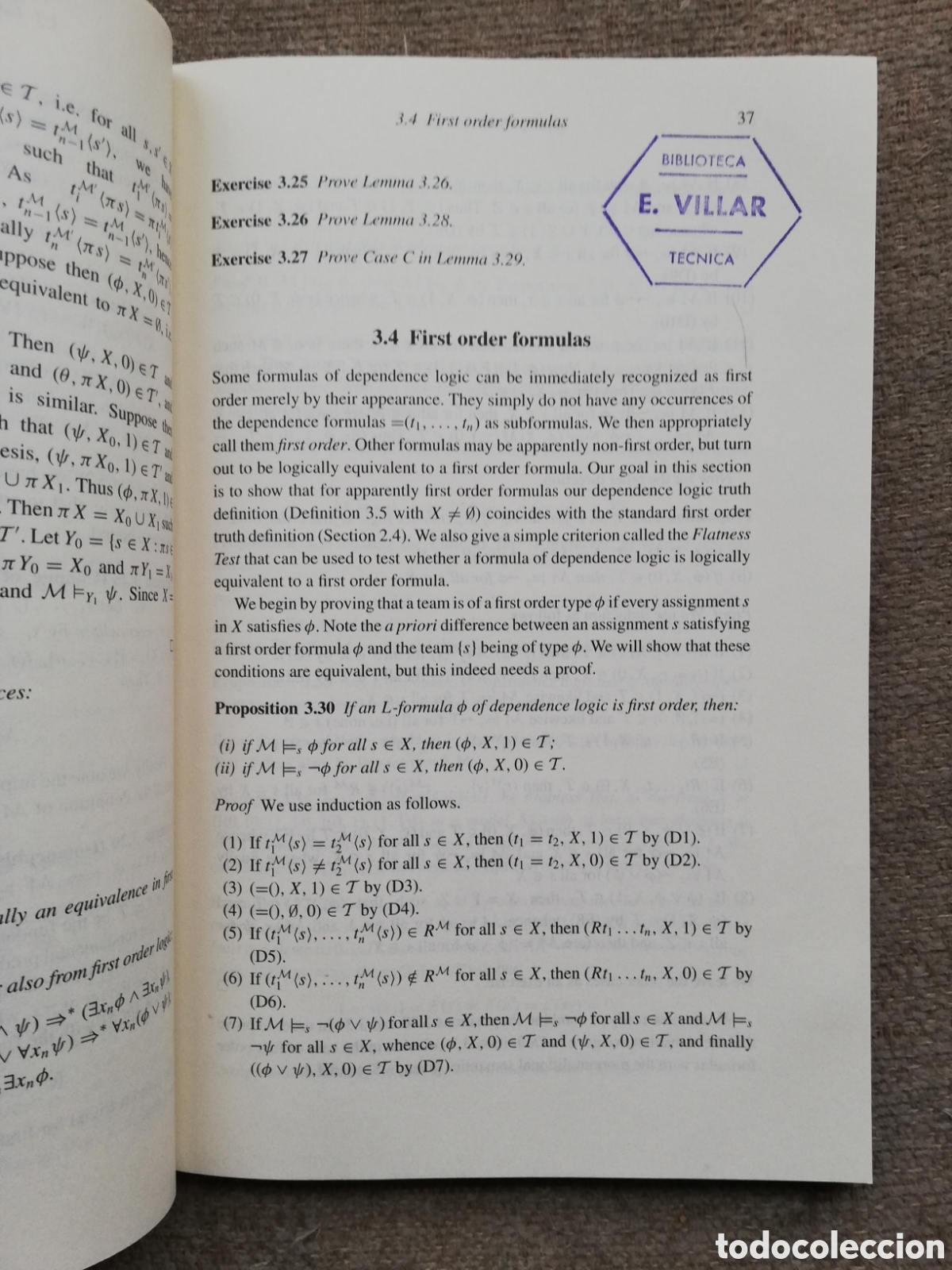 Libros de segunda mano de ciencias: Dependence Logic. A new aproach to independence friendly logic, de Jouko V&auml;&auml;n&auml;nen - Foto 3