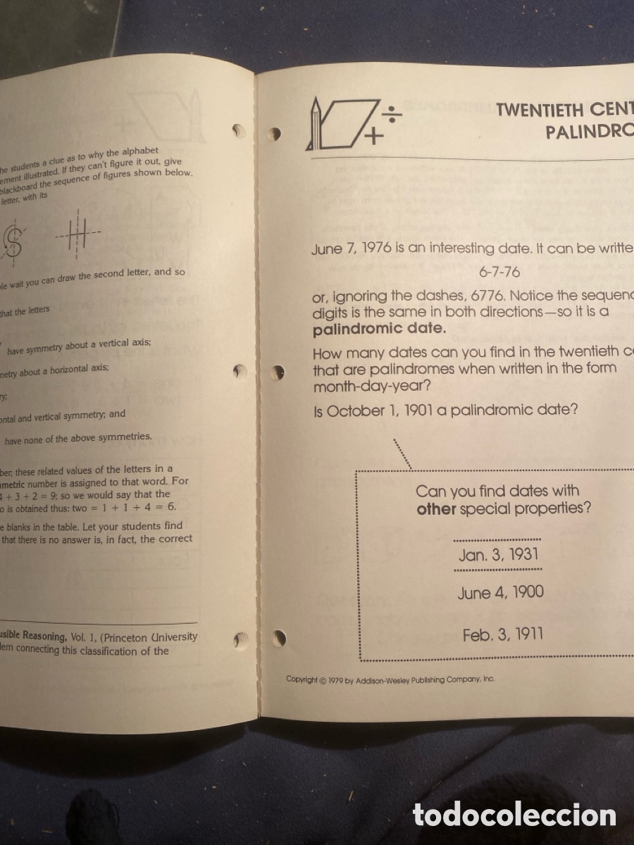 Libros de segunda mano de ciencias: J. PEDERSEN: - A NEW TWIST. Developing arthmetic skills through problem solving - (1979) - Foto 2