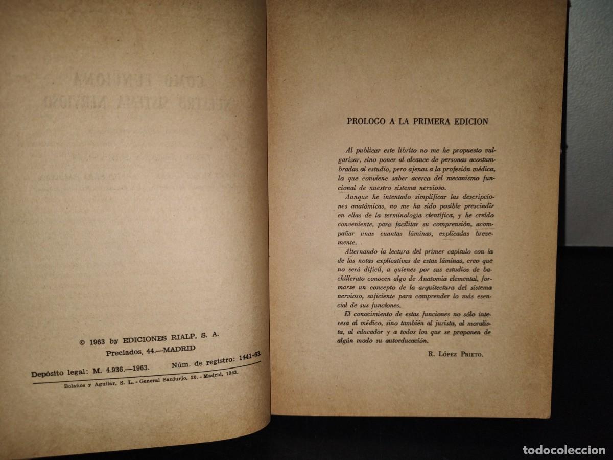 Libros de segunda mano de ciencias: 213- C&Oacute;MO FUNCIONA NUESTRO SISTEMA NERVIOSO - RAM&Oacute;N L&Oacute;PEZ PRIETO - Foto 4