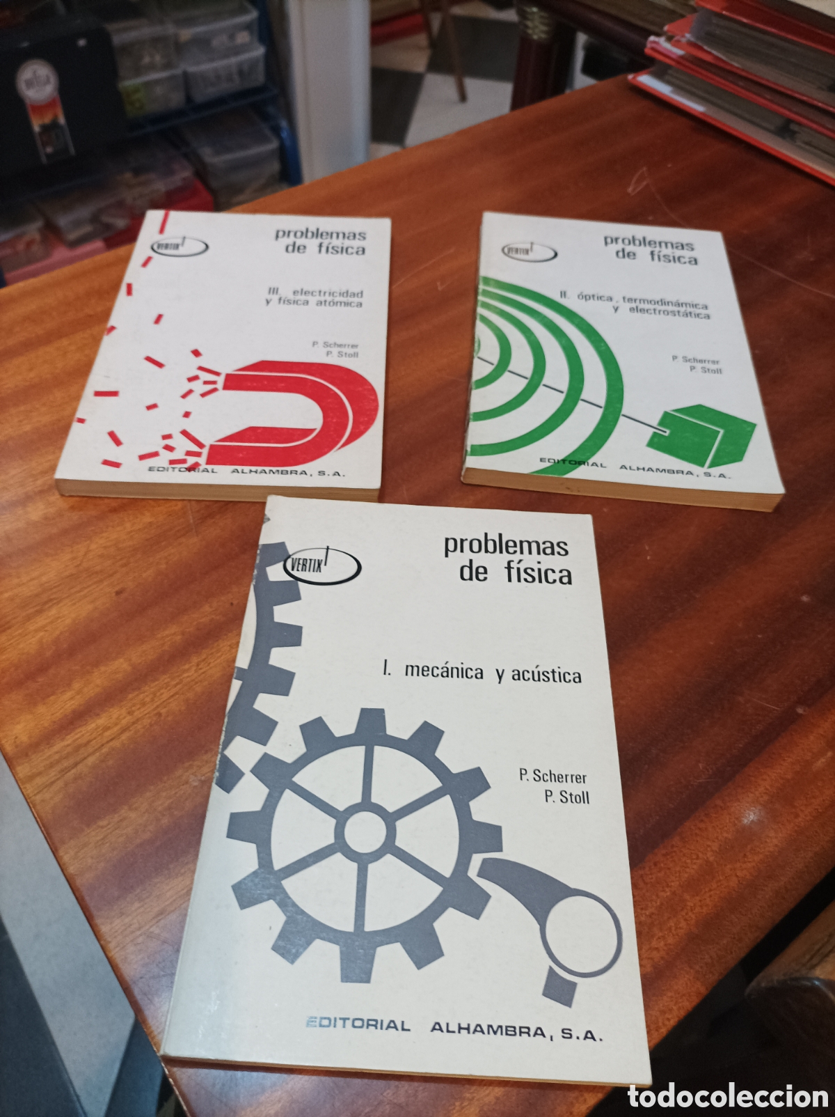 Libros de segunda mano de Ciencias: PROBLEMAS DE F&Iacute;SICA (VERTIX) I,II,III.P.SCHERRER /P.STOLL.EDITORIAL ALHAMBRA