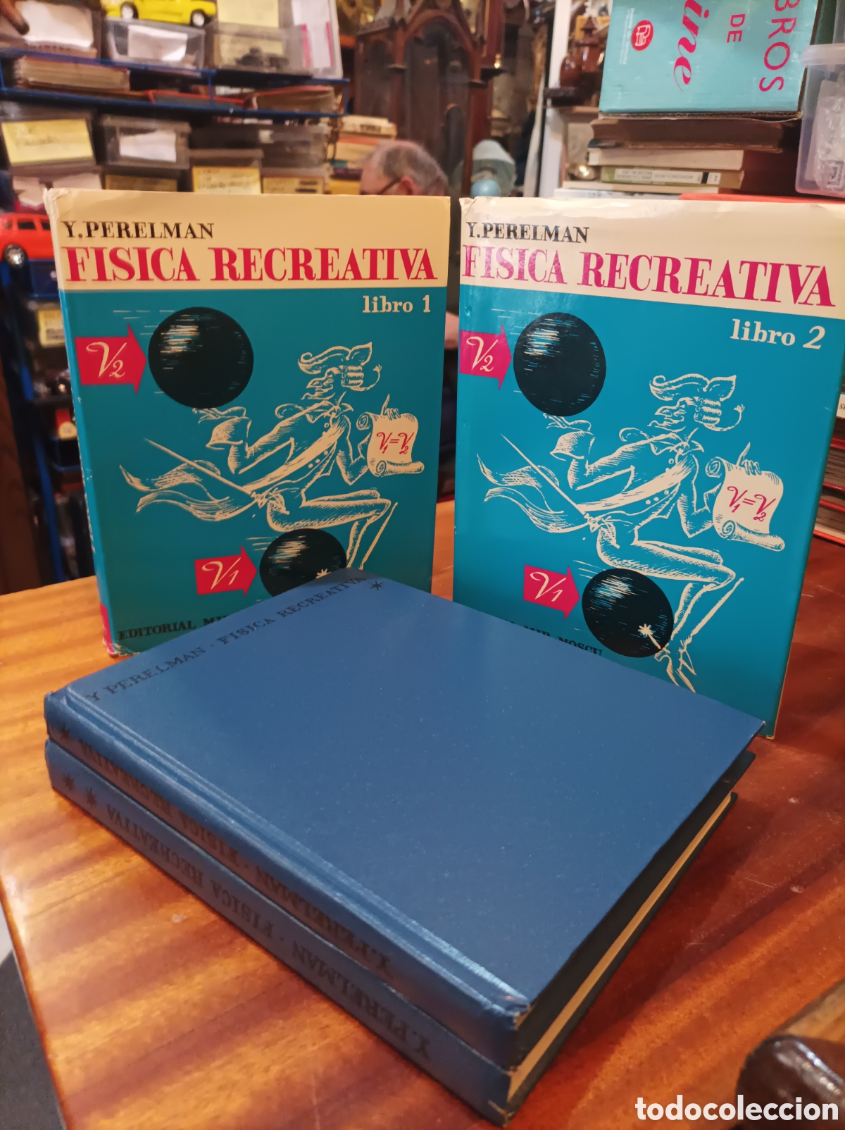 Libros de segunda mano de Ciencias: F&Iacute;SICA RECREATIVA.LIBRO1Y2.Y PERELMAN EDITORIAL MIR MOSCU