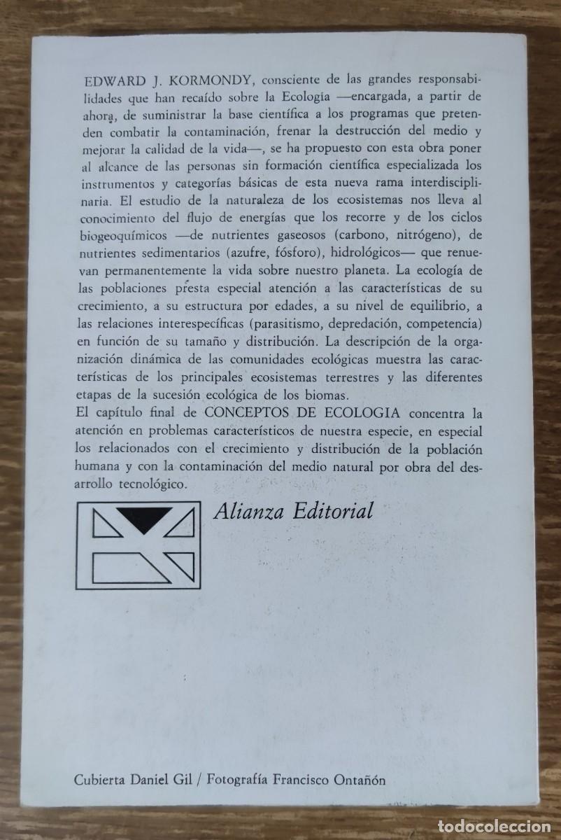Libros de segunda mano: Libro - Conceptos de ecolog&iacute;a (1975) Edward J. Kormondy - Foto 6