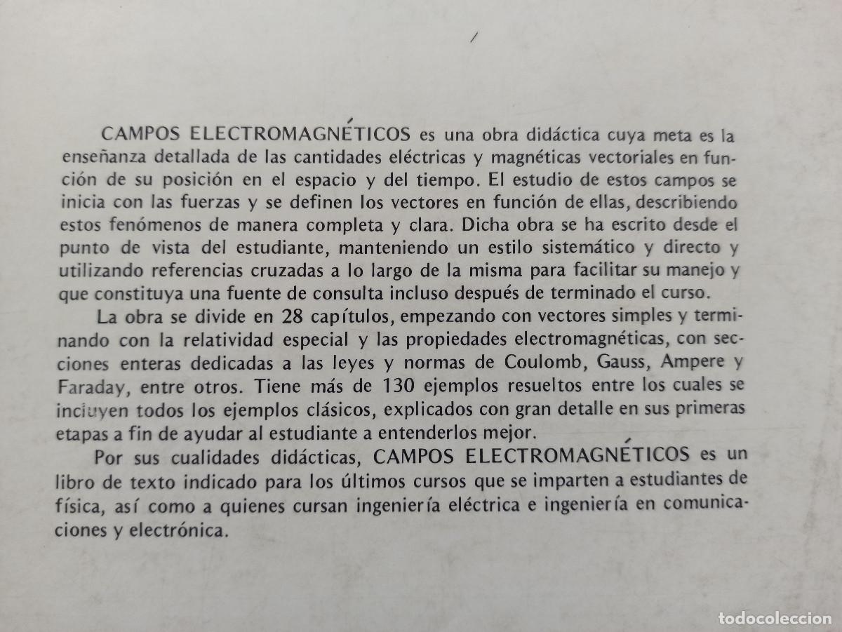 Libros de segunda mano de ciencias: Campos electromagn&eacute;ticos - Roald K. Wangsness - Foto 13