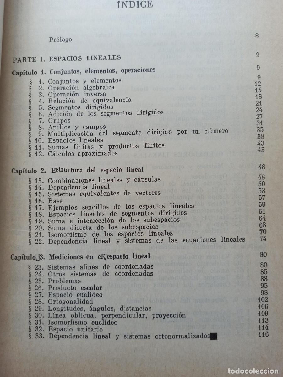 Libros de segunda mano de ciencias: &Aacute;lgebra lineal - V.V. Voevodin - Foto 4