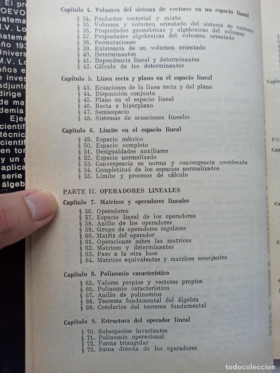 Libros de segunda mano de ciencias: &Aacute;lgebra lineal - V.V. Voevodin - Foto 5