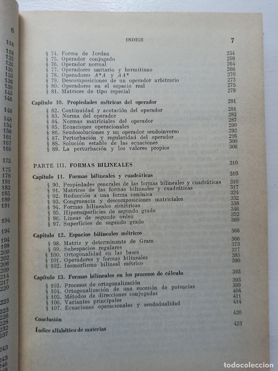 Libros de segunda mano de ciencias: &Aacute;lgebra lineal - V.V. Voevodin - Foto 6