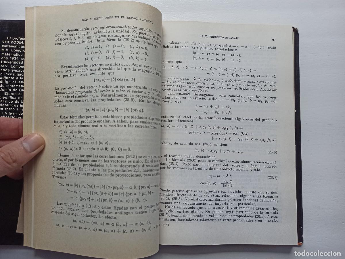 Libros de segunda mano de ciencias: &Aacute;lgebra lineal - V.V. Voevodin - Foto 7