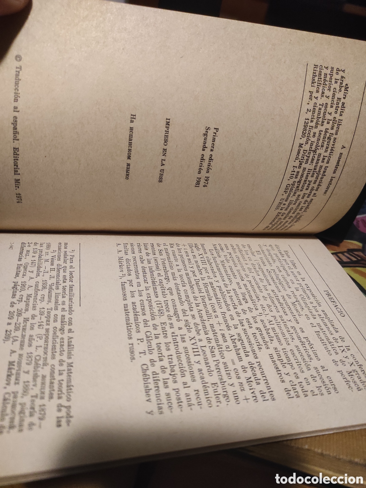 Libros de segunda mano de ciencias: Sucesiones recurrentes. A. I. Markush&eacute;vich (PEDIDO MINIMO 10&euro;) - Foto 3