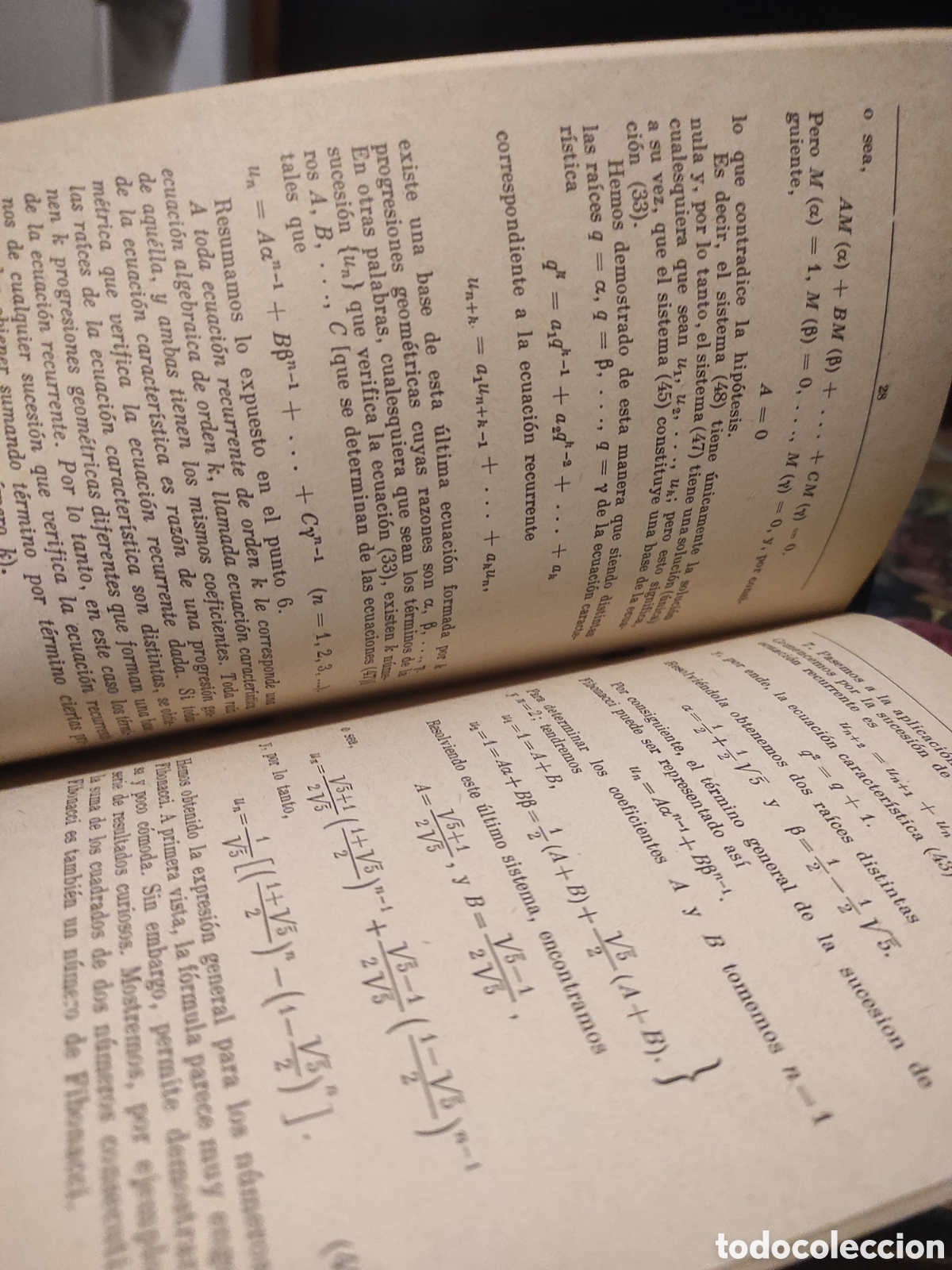 Libros de segunda mano de ciencias: Sucesiones recurrentes. A. I. Markush&eacute;vich (PEDIDO MINIMO 10&euro;) - Foto 4