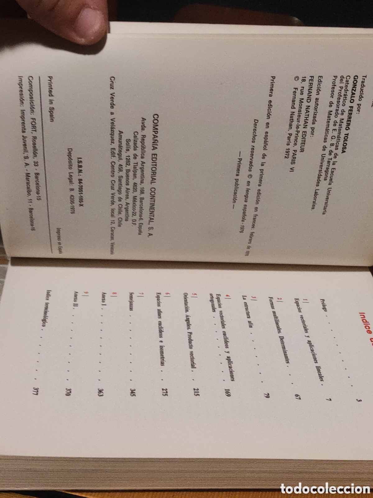 Libros de segunda mano de ciencias: Geometr&iacute;a. Michel Queysanne y Andr&eacute; Revuz - Foto 3