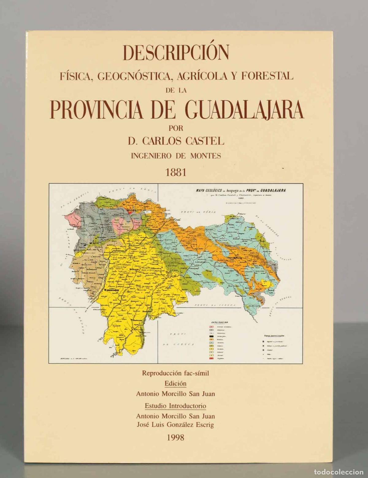 Libros de segunda mano: Descripci&oacute;n f&iacute;sica, geogn&oacute;stica, agr&iacute;cola y forestal de la provincia de Guadalajara - Carlos Castel