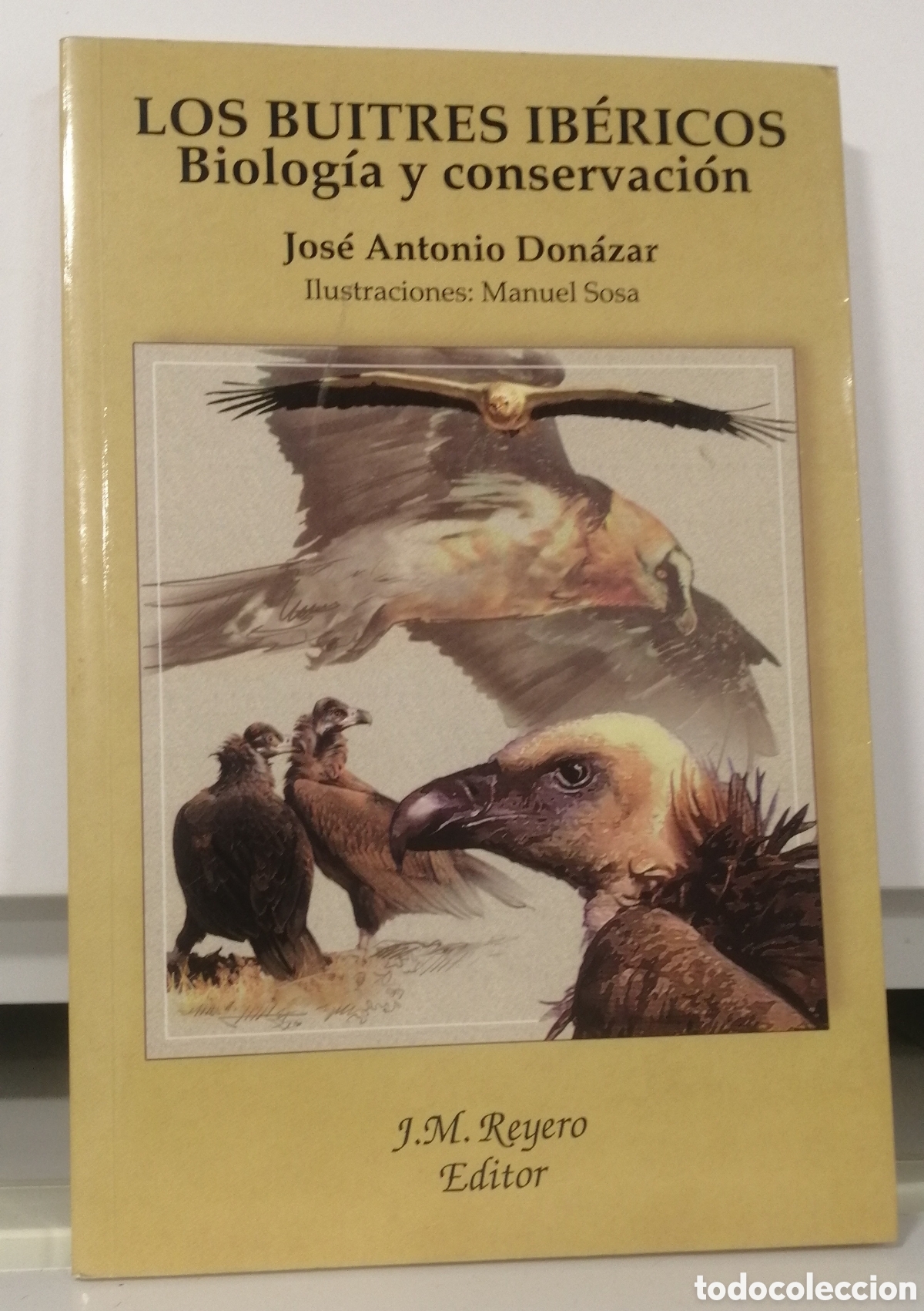 Libros de segunda mano: Los buitres ib&eacute;ricos Biolog&iacute;a y conservaci&oacute;n Jos&eacute; Antonio Donazar Ilustraciones Manuel Sosa