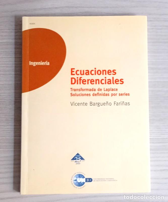 Libros de segunda mano de Ciencias: ECUACIONES DIFERENCIALES - TRANSFORMADAS DE LAPLACE. SOLUCIONES DEFINIDAS POR SERIES - V. BARGUE&Ntilde;O