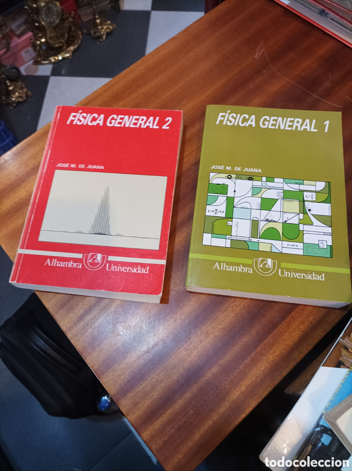 Libros de segunda mano de Ciencias: FISICA GENERAL TOMOS 1y2.JOSE MAR&Iacute;A DE JUANA.ALHAMBRA UNIVERSIDAD1988