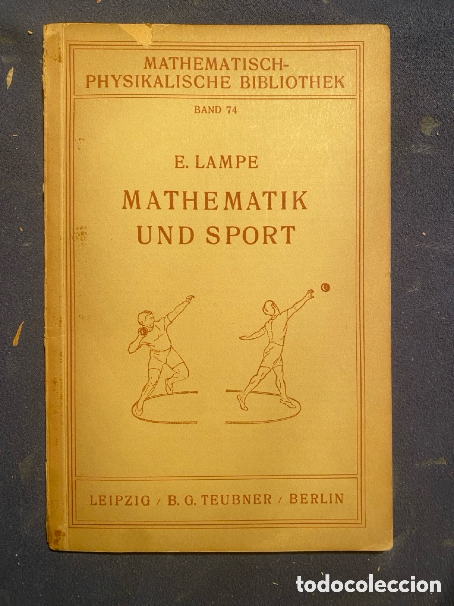 Libros de segunda mano de ciencias: ERNST LAMPE: - MATHEMATIK UND SPORT - (1956) - Foto 1