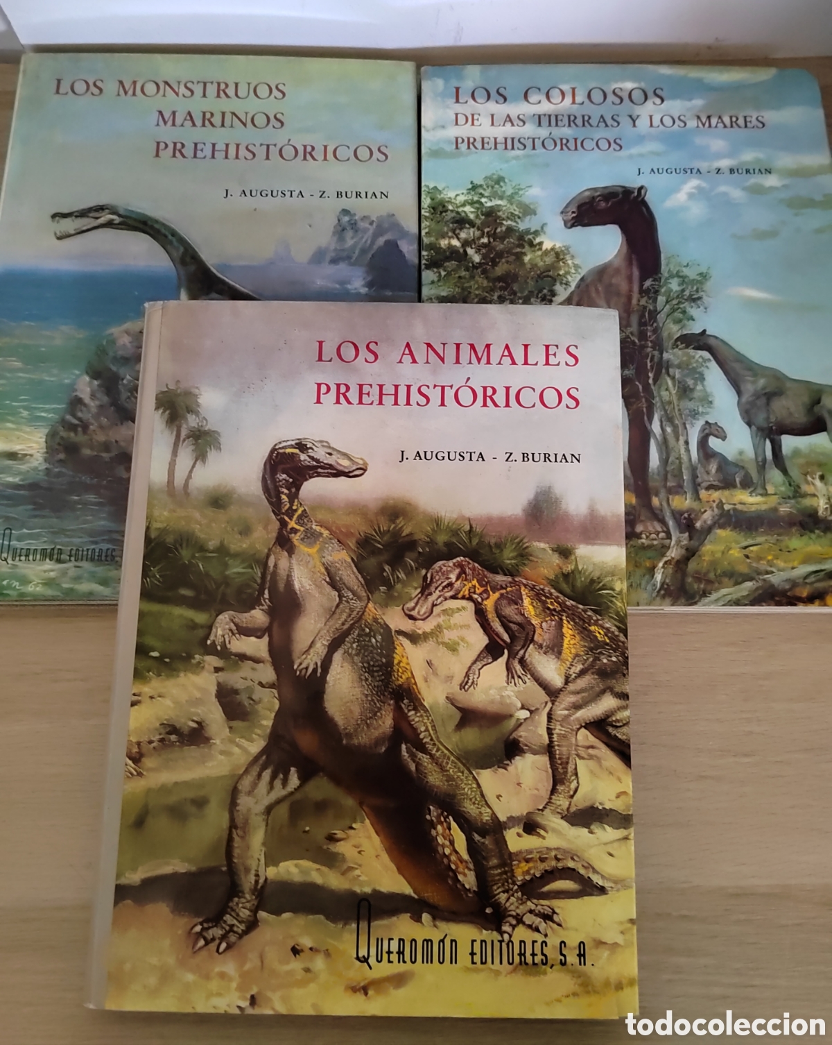 Libros de segunda mano: J. Augusta - Z. Burian: Lote 3 libros. Los colosos de las tierras/los monstruos marinos/los animales