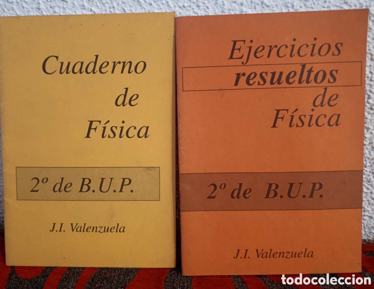 Libros de segunda mano de Ciencias: Lote 2 Libros F&iacute;sica 2&ordm; B.U.P. - J.I. Valenzuela
