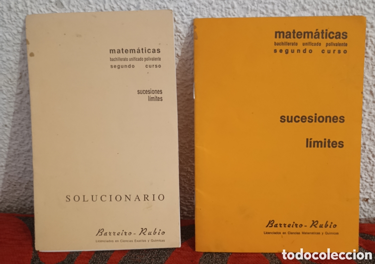 Libros de segunda mano de ciencias: Matem&aacute;ticas BUP 2&ordm; Curso - Sucesiones y L&iacute;mites (Libro + Solucionario) - Foto 1