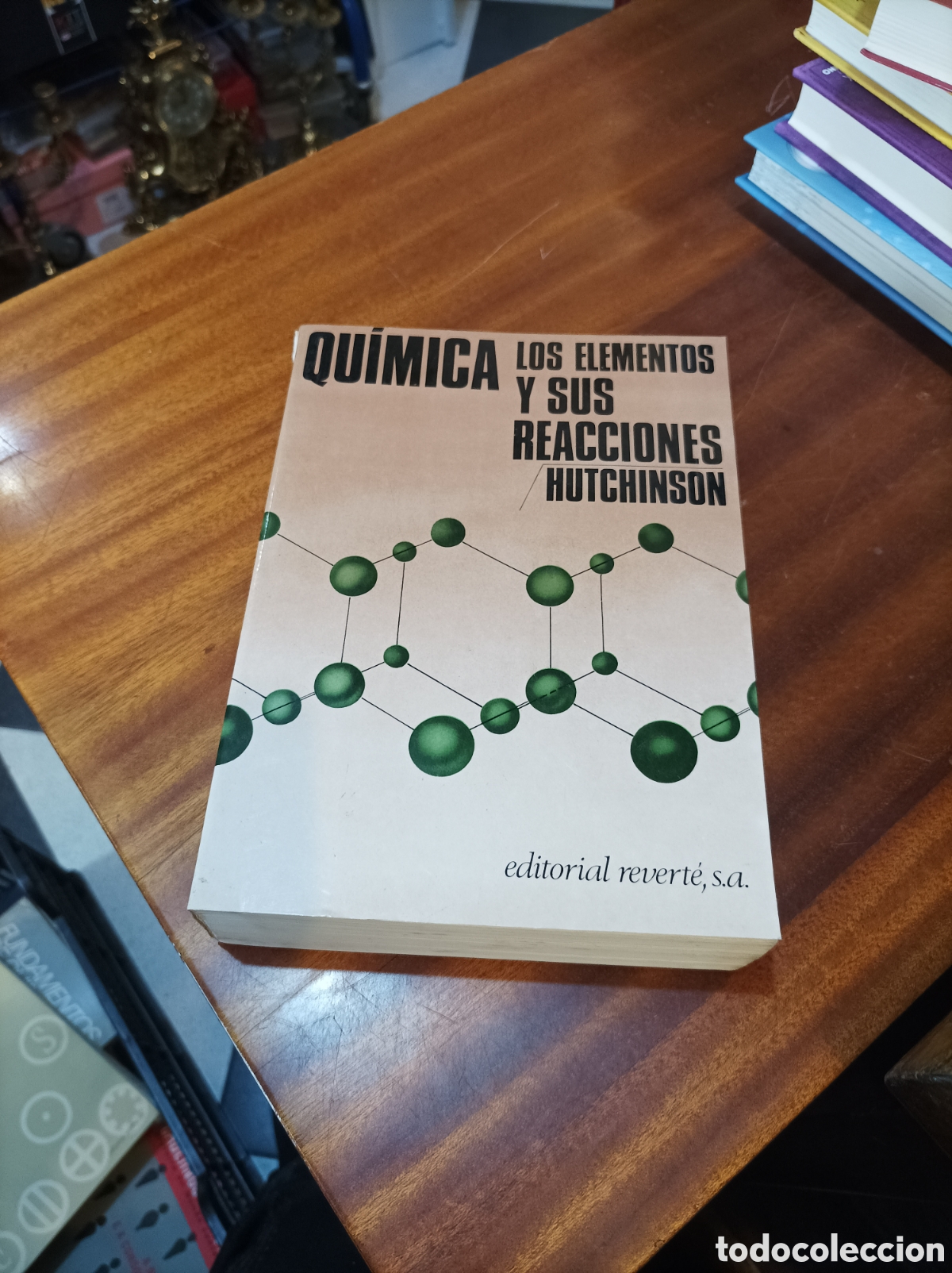 Libros de segunda mano de Ciencias: QU&Iacute;MICA.LOS ELEMENTOS Y SUS REACCIONES.HUTCHINSON . EDITORIAL REVERTE SA.1968