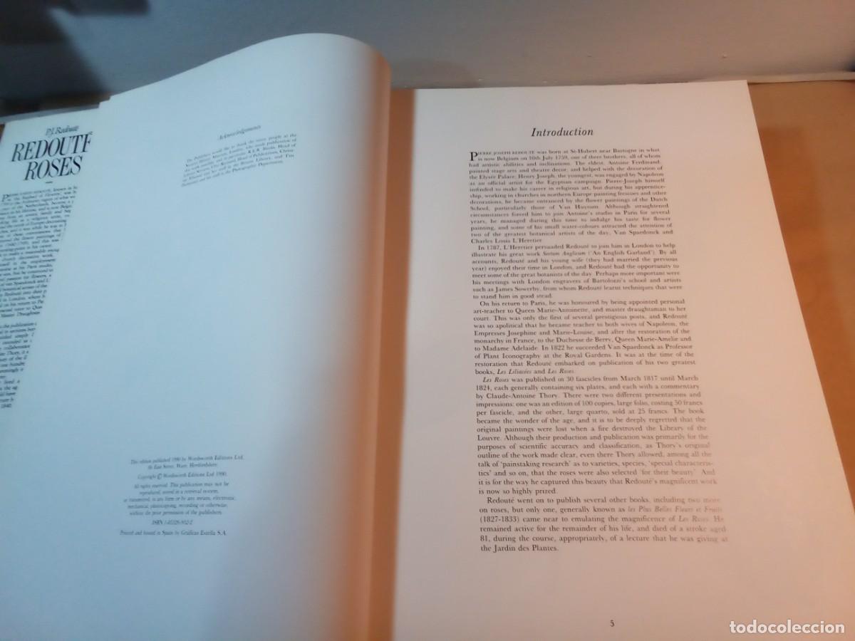 Libros de segunda mano: REDOUTES ROSES DE PIERRE JOSEPH REDOUT&Eacute;. En ingl&eacute;s. - Foto 4
