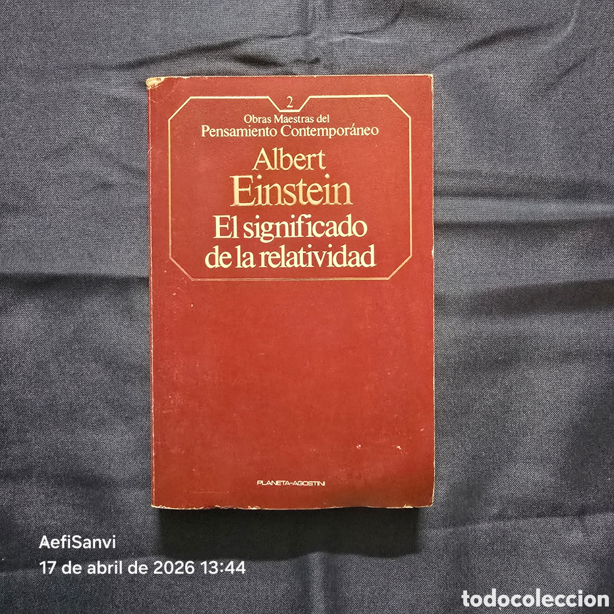 Libros de segunda mano de ciencias: EL SIGNIFICADO DE LA RELATIVIDAD (ALBERT EINSTEIN) (PLANETA AGOSTINI) - Foto 1