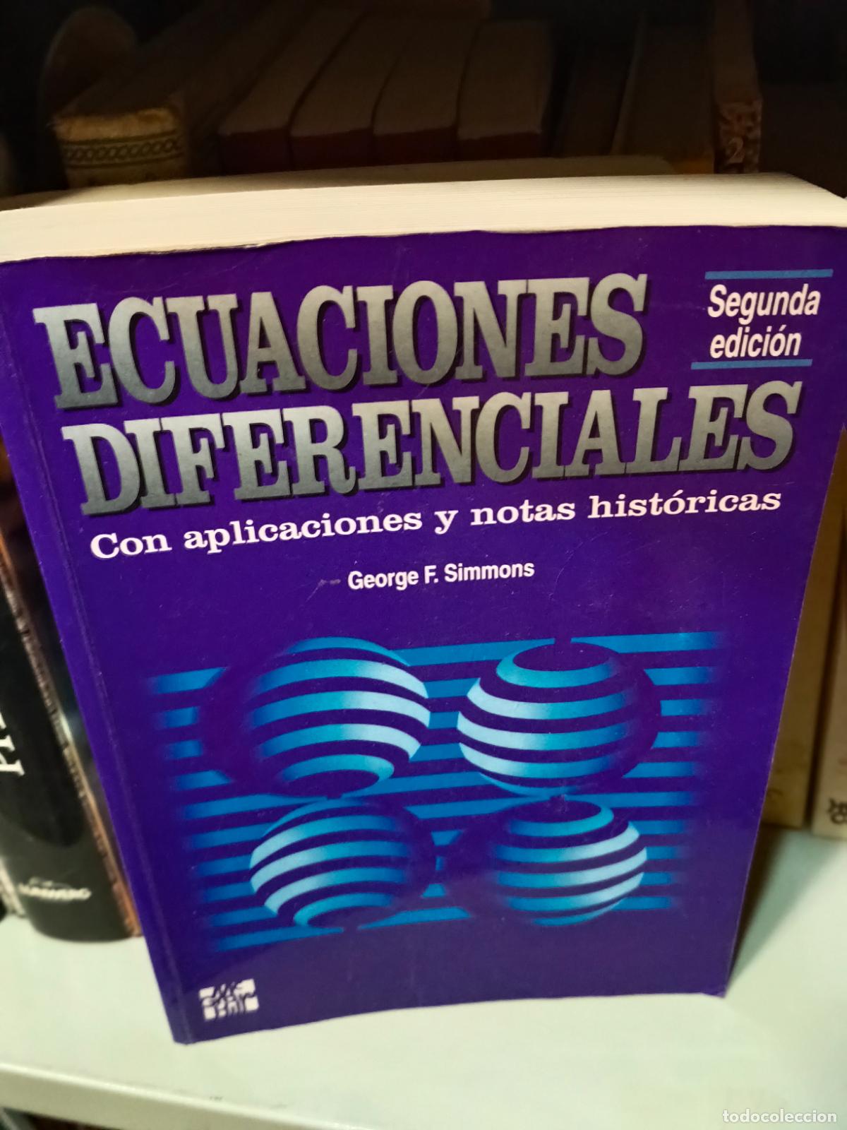 Libros de segunda mano de Ciencias: Ecuaciones diferenciales George F. Simmons