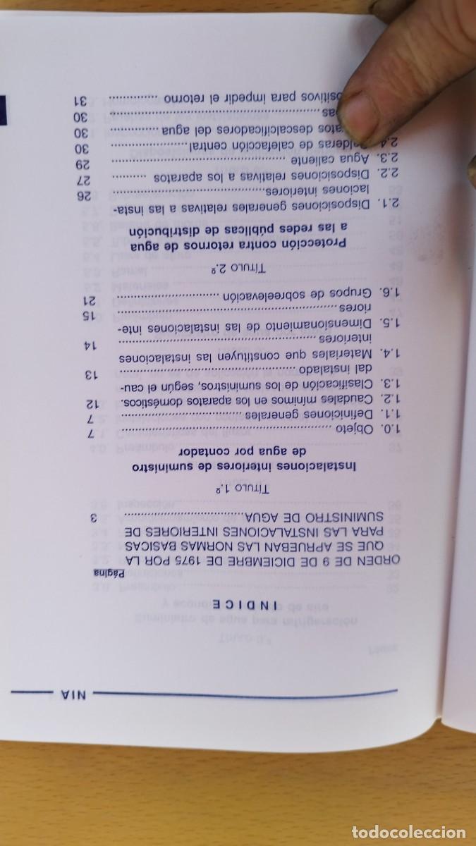 Libros de segunda mano de ciencias: NORMAS BASICAS PARA LAS INSTALACIONES INTERIORES DE SUMINISTRO DE AGUA / / KARA 73 - Foto 5