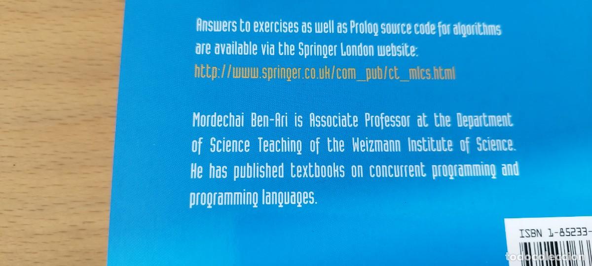 Libros de segunda mano de ciencias: MATHEMATICAL LOGIC FOR COMPUTER SCIENCE/MORDECHAI BEN ARI/en ingles logica matematica para informati - Foto 7