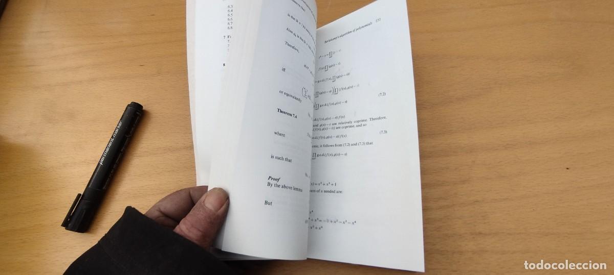 Libros de segunda mano de ciencias: ELEMENTS OF ALGEBRAIC CODING THEORY/VERMANI/EN INGLES Elementos teor&iacute;a codificaci&oacute;n algebraica - Foto 12