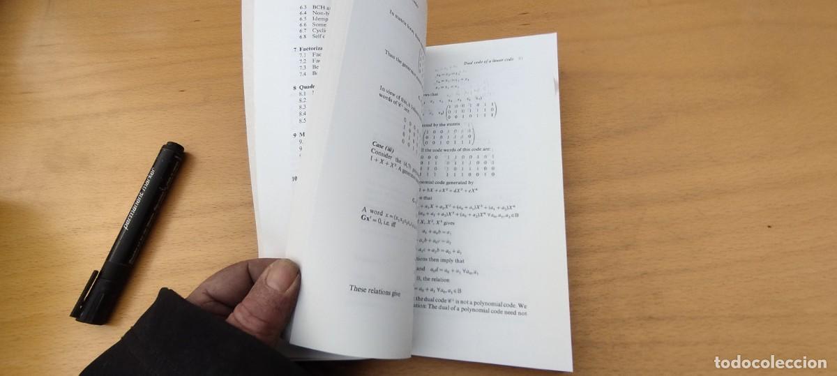 Libros de segunda mano de ciencias: ELEMENTS OF ALGEBRAIC CODING THEORY/VERMANI/EN INGLES Elementos teor&iacute;a codificaci&oacute;n algebraica - Foto 13