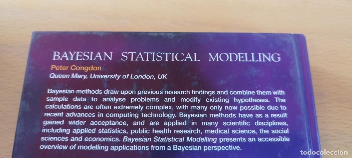 Libros de segunda mano de ciencias: BAYESIAN STATISTICAL MODELLING/CONGDON/ EN INGLES Modelado estad&iacute;stico bayesiano /WILEY INTERSCIENCE - Foto 5