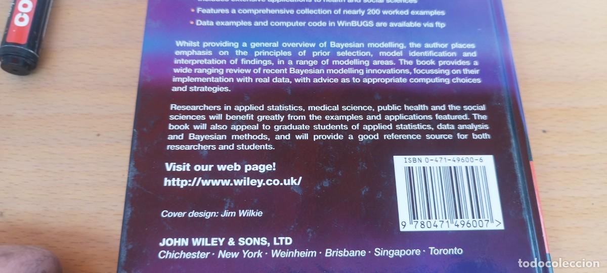 Libros de segunda mano de ciencias: BAYESIAN STATISTICAL MODELLING/CONGDON/ EN INGLES Modelado estad&iacute;stico bayesiano /WILEY INTERSCIENCE - Foto 7
