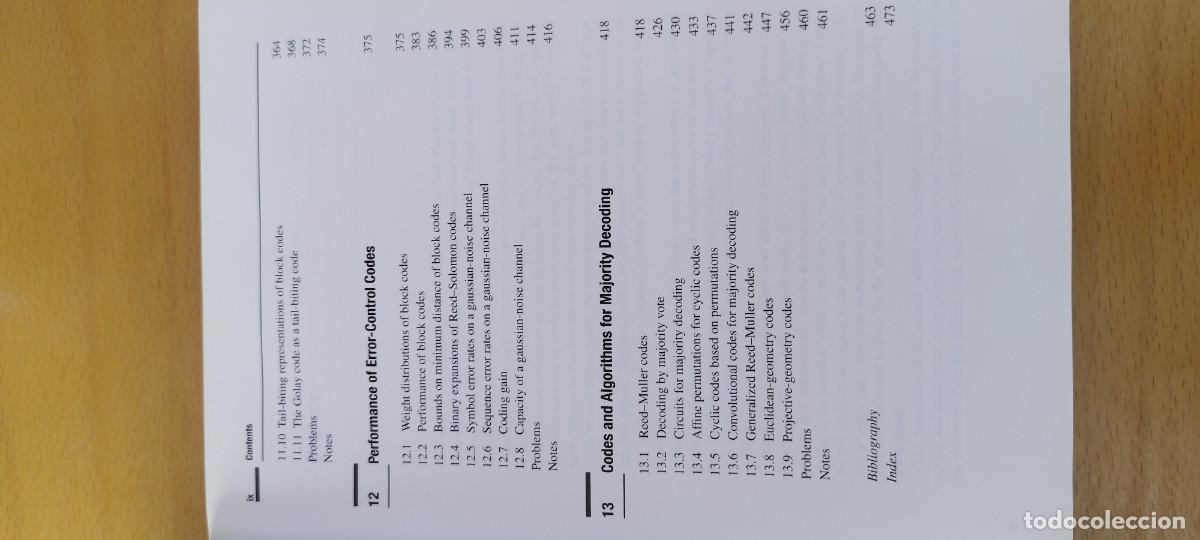 Libros de segunda mano de ciencias: ALGEBRAIC CODES FOR DATA TRANSMISSION /BLAHUT /EN INGLES C&oacute;digos algebraicos paratransmisi&oacute;n datos - Foto 11