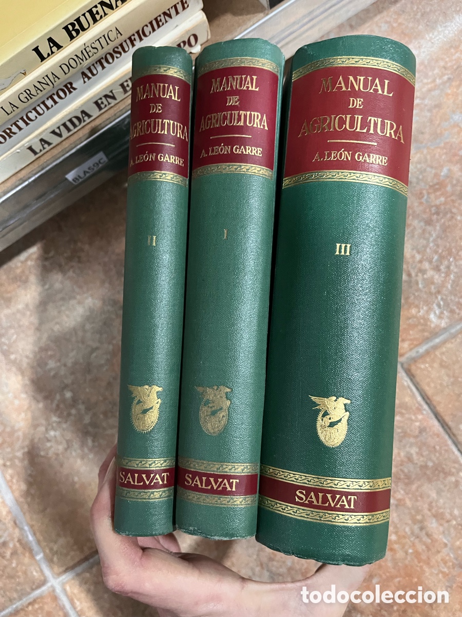 Libros de segunda mano: Blas9C MANUAL DE AGRICULTURA (3 Vol.) - ANICETO LE&Oacute;N GARRE