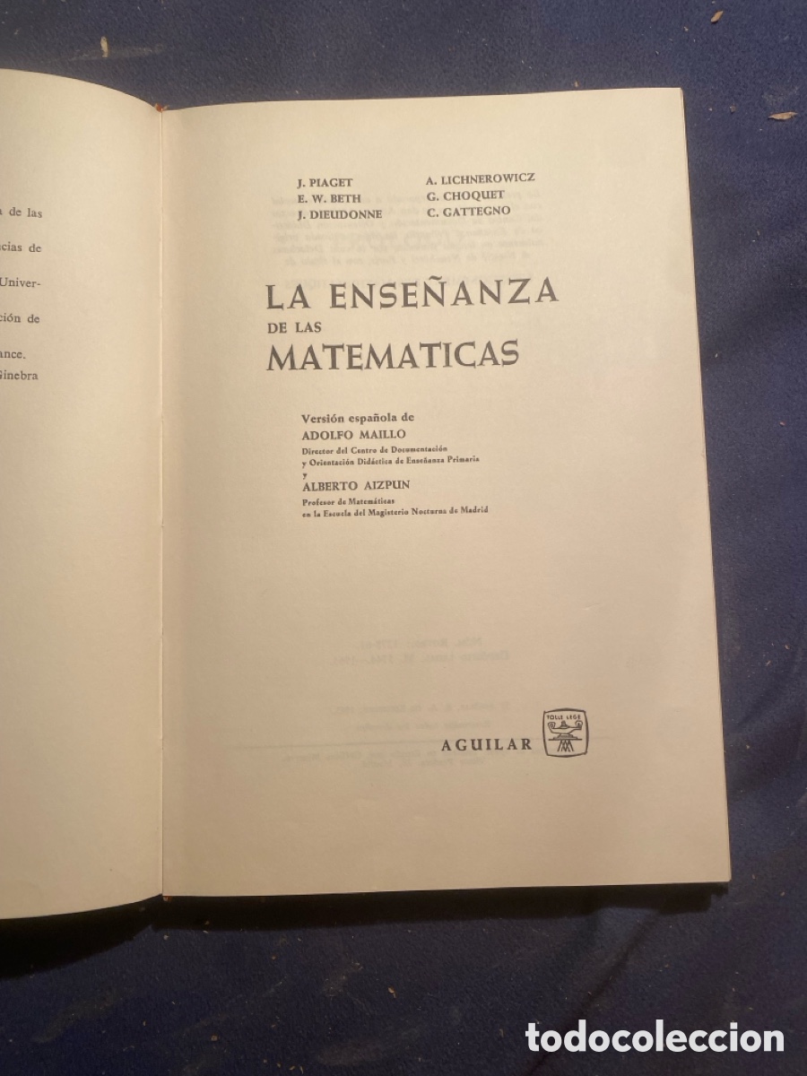 Libros de segunda mano de ciencias: VV. AA.: - LA ENSE&Ntilde;ANZA DE LAS MATEM&Aacute;TICAS - (AGUILAR, 1963) - Foto 2