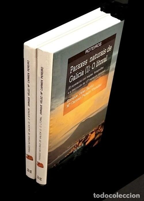 Libros de segunda mano: �F3446 - [COMPLETO 2 TOMOS]. PARAXES NATURAIS DE GALICIA. [O LITORAL + O INTERIOR]. FAUNA. FLORA.