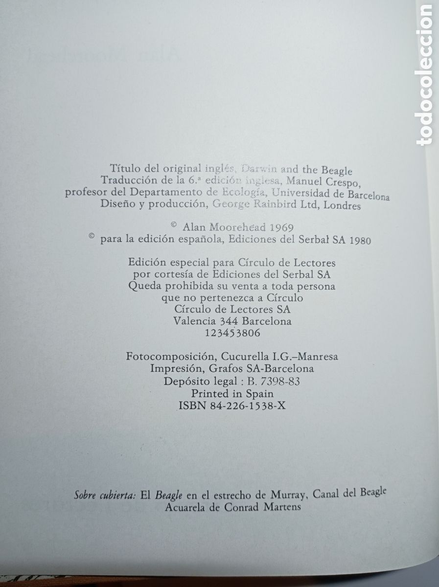 Libros de segunda mano: DARWIN. LA EXPEDICI&Oacute;N EN EL BEAGLE (1831-1836). TEOR&Iacute;A DE LA EVOLUCI&Oacute;N. - Foto 5