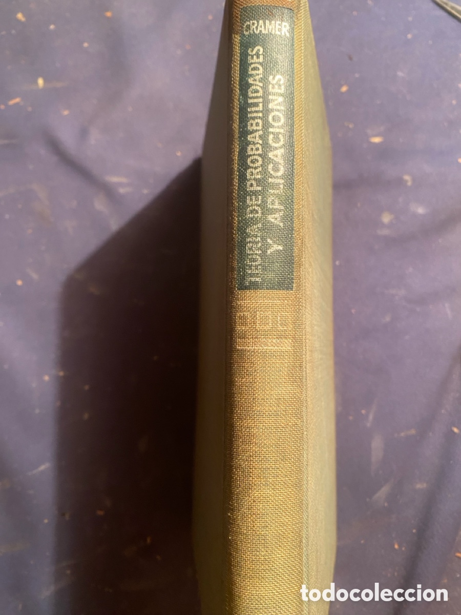 Second hand books of Sciences: CRAMER: - ELEMENTOS DE LA TEORIA DE LAS PROBABILIDADES - (AGUILAR, 1963)