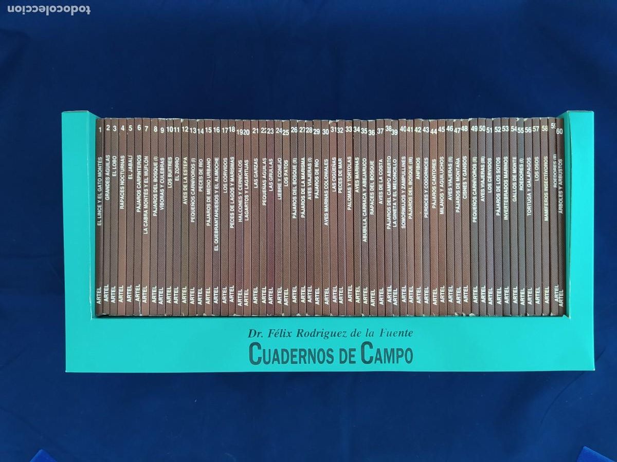 Libros de segunda mano: CAJA 2&ordf; EDICION CUADERNOS DE CAMPO DE FELIX RODRIGUEZ DE LA FUENTE (1991) EDITORIAL MARIN ARTEL