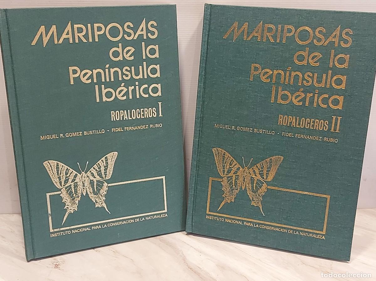 Libros de segunda mano: MARIPOSAS DE LA PEN&Iacute;NSULA IB&Eacute;RICA / 2 TOMOS+ESTUCHE / ED: ICONA / MUY BUEN ESTADO