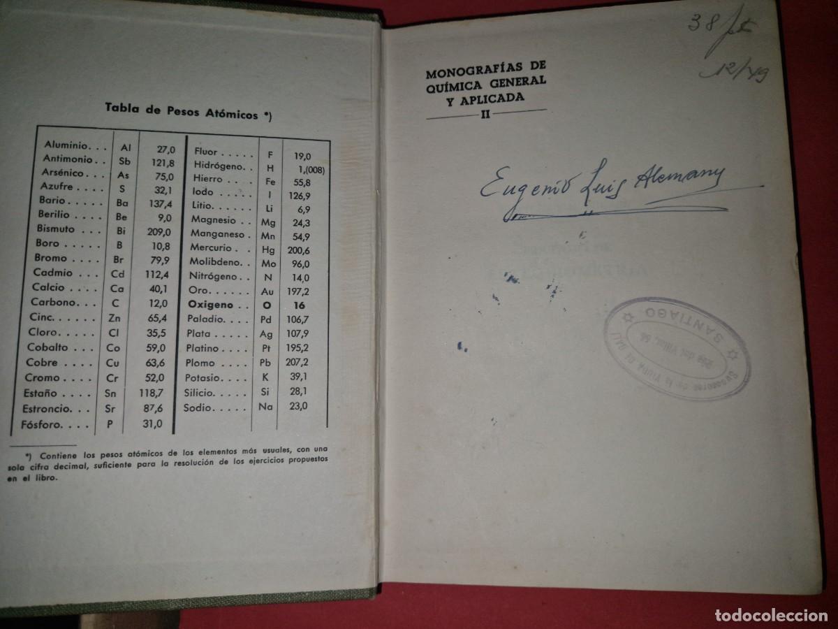 Libros de segunda mano de ciencias: Tratado de estequiometr&iacute;a - P. Nil&eacute;n y N. Wigren - Foto 2