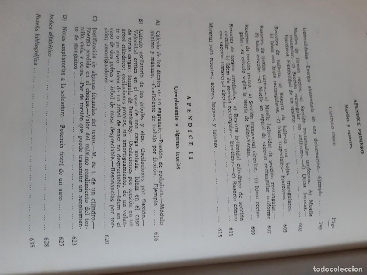 Libros de segunda mano de ciencias: Mecanismos. C&aacute;lculo y Construcci&oacute;n - Celso M&aacute;ximo del Cosso - Foto 3